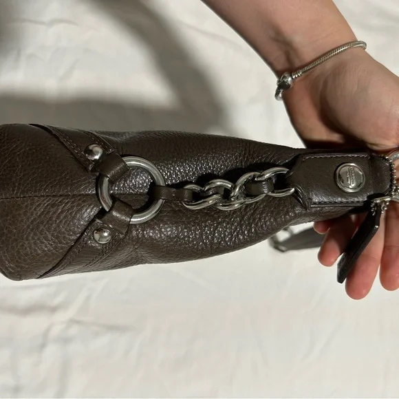 Coach Carly Brown Leather Bag - Picture 11 of 17